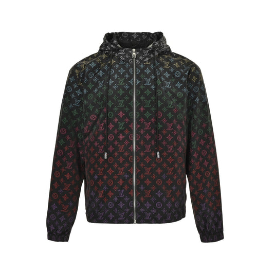 Gradient Monogram Hooded Windbreaker